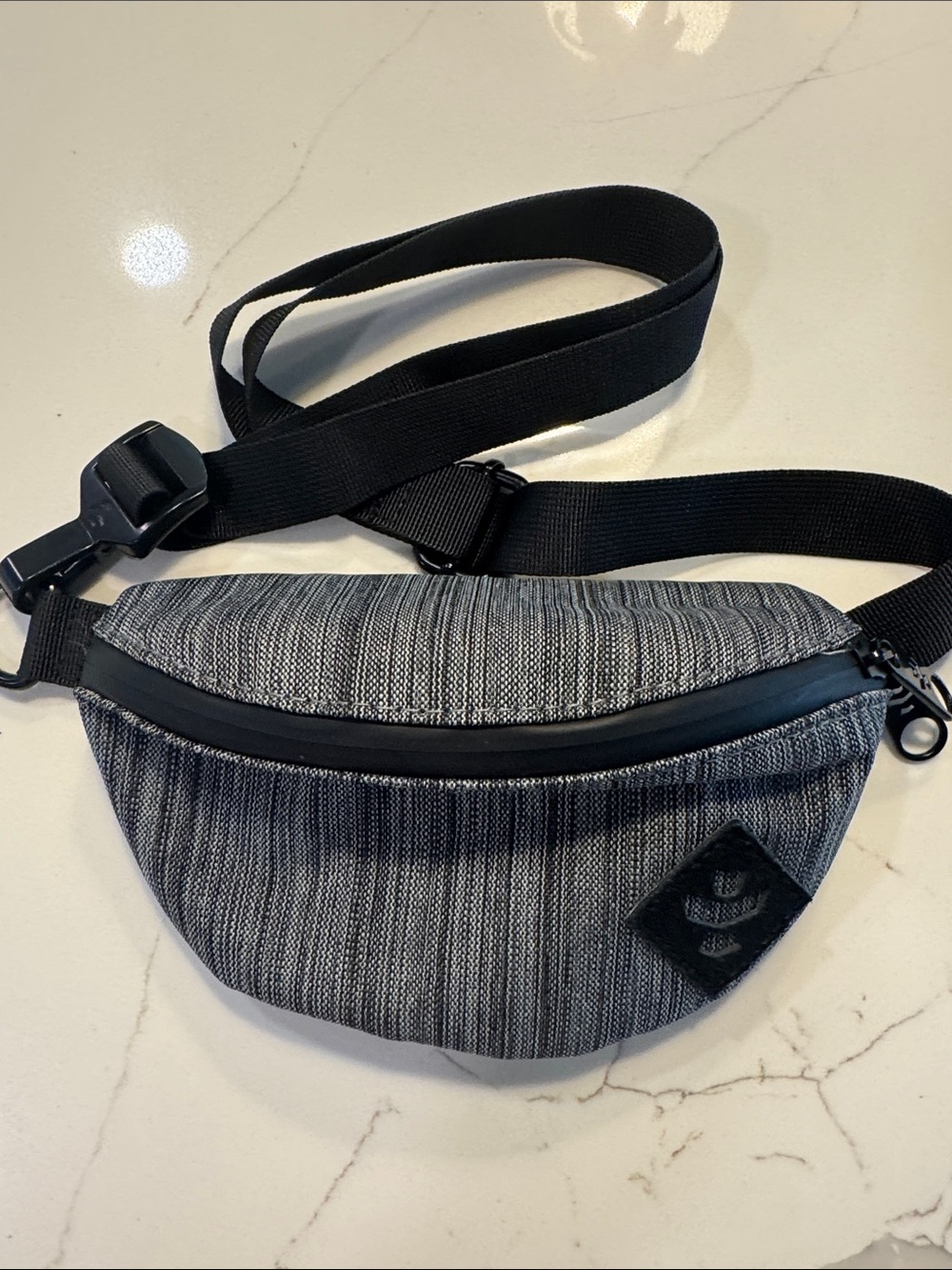 Revelry The Amigo Gray - Smell-proof Striped Belt Bag